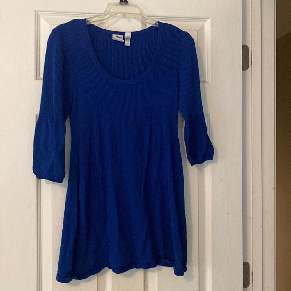 Royal blue knit sweater